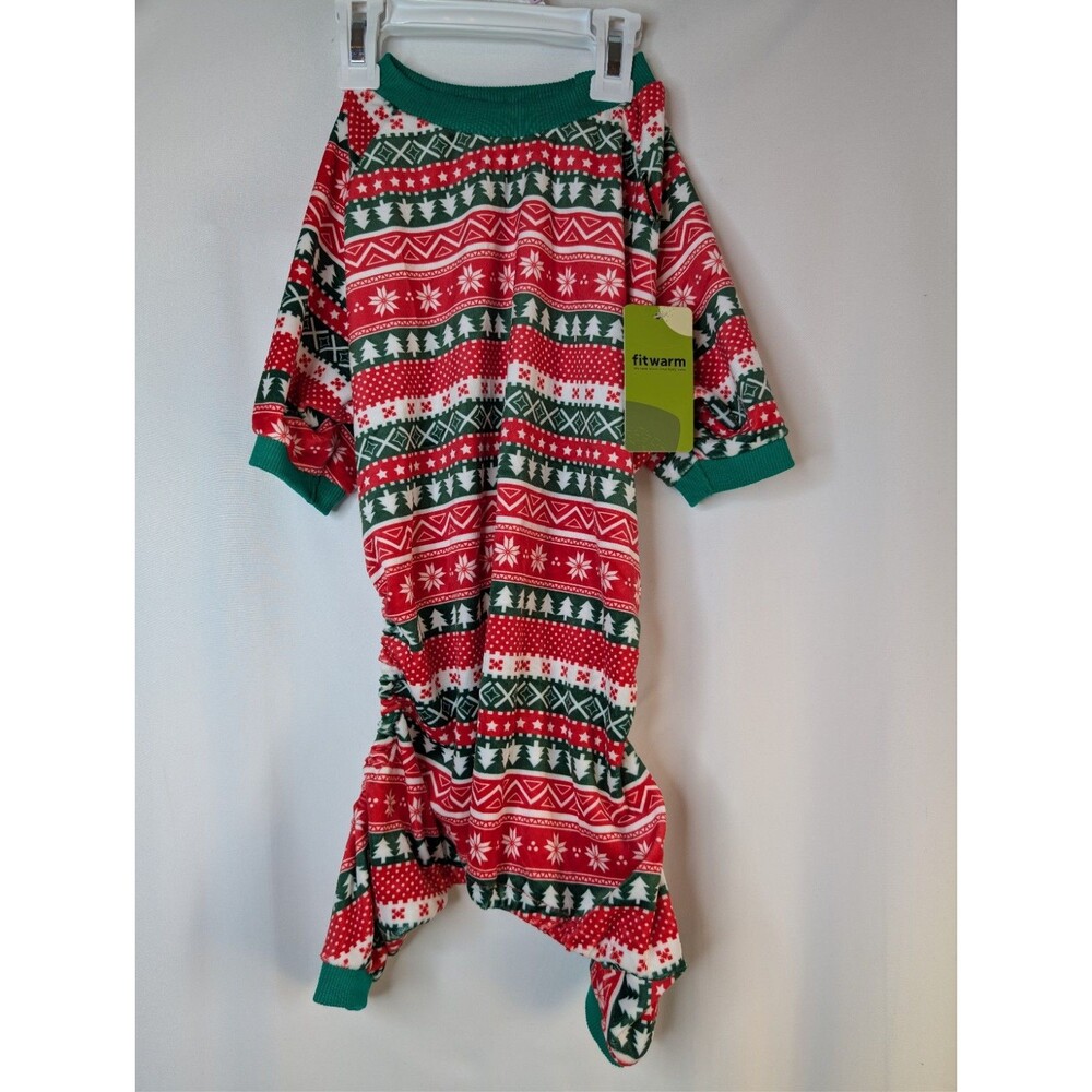 New Fitwarm Pet Christmas Holiday Pajamas Outfit For Dog XL/XXL Sizes